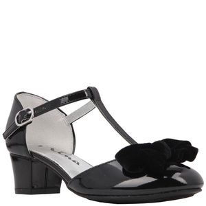 Nina black heels kids size 4m